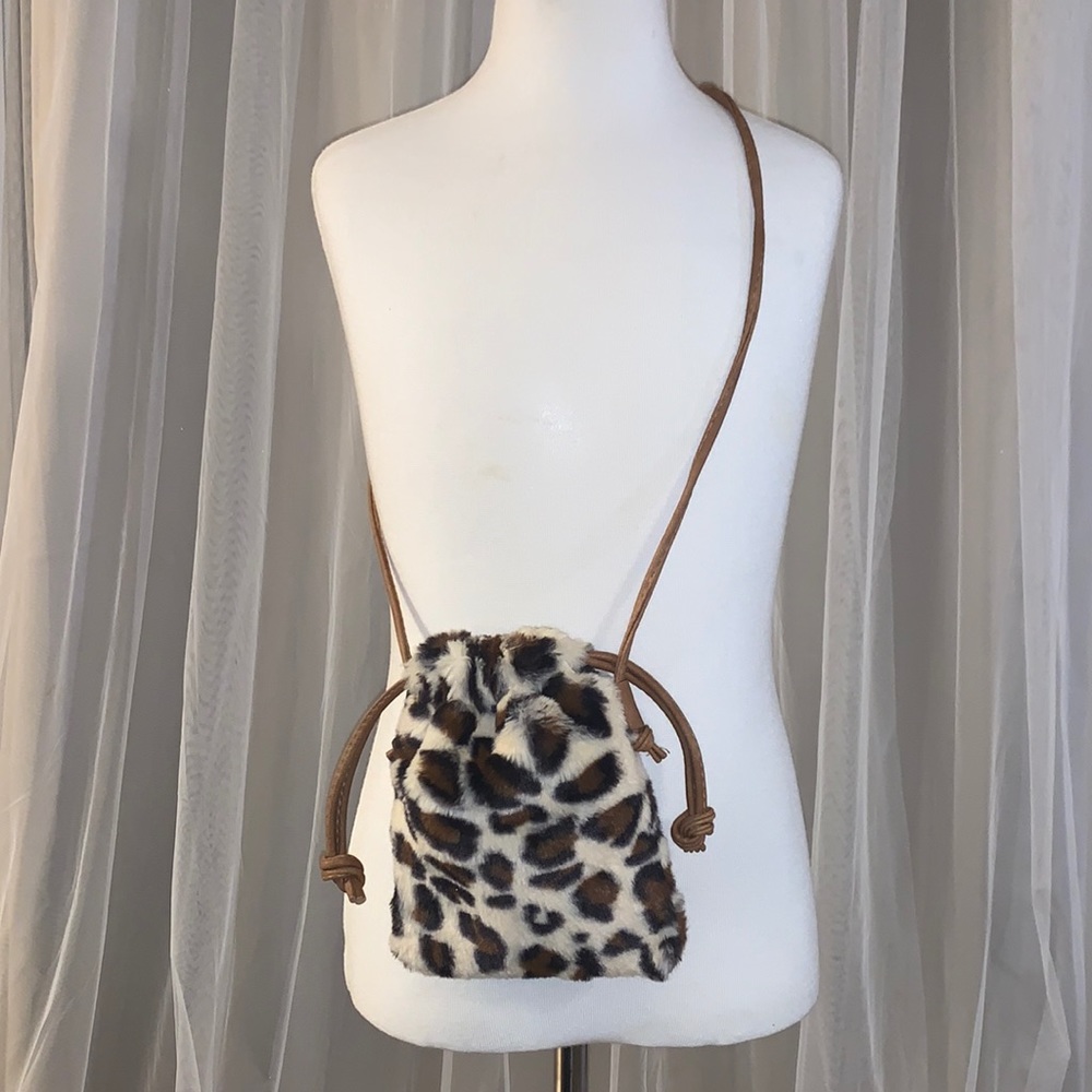 Faux fur Cheetah crossbody bag